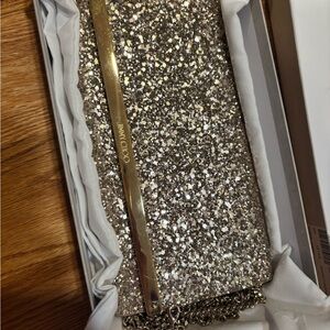 Jimmy Choo Sparkling Gold Clutch